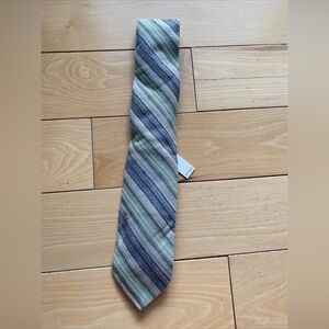 Billy Reid Green/Tan Silk Tie - Made In Italy